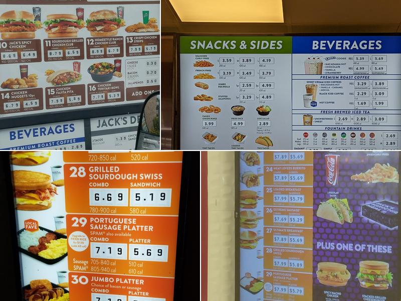 Jack In The Box Menu