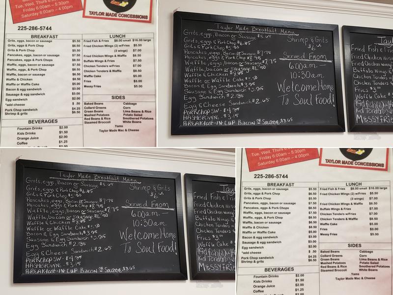 TMC’s Menu