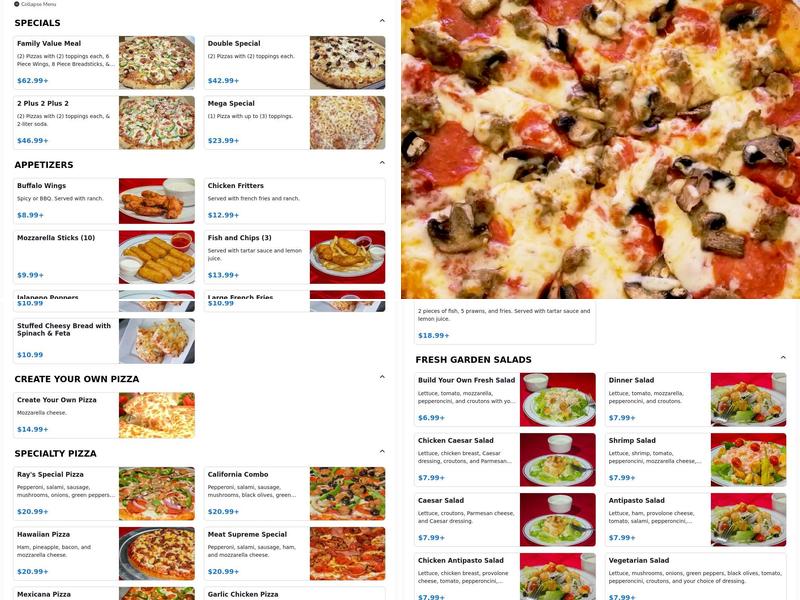 PIZZA & PASTA HOUSE Menu