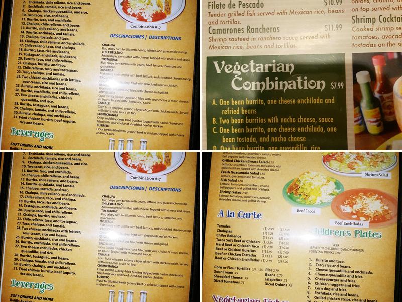 El Cantaro Menu