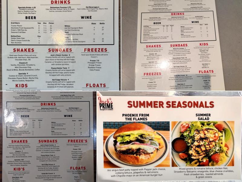 Maverick Jack's San Mateo Menu