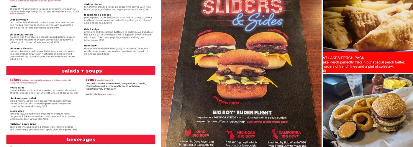 Big Boy Menu