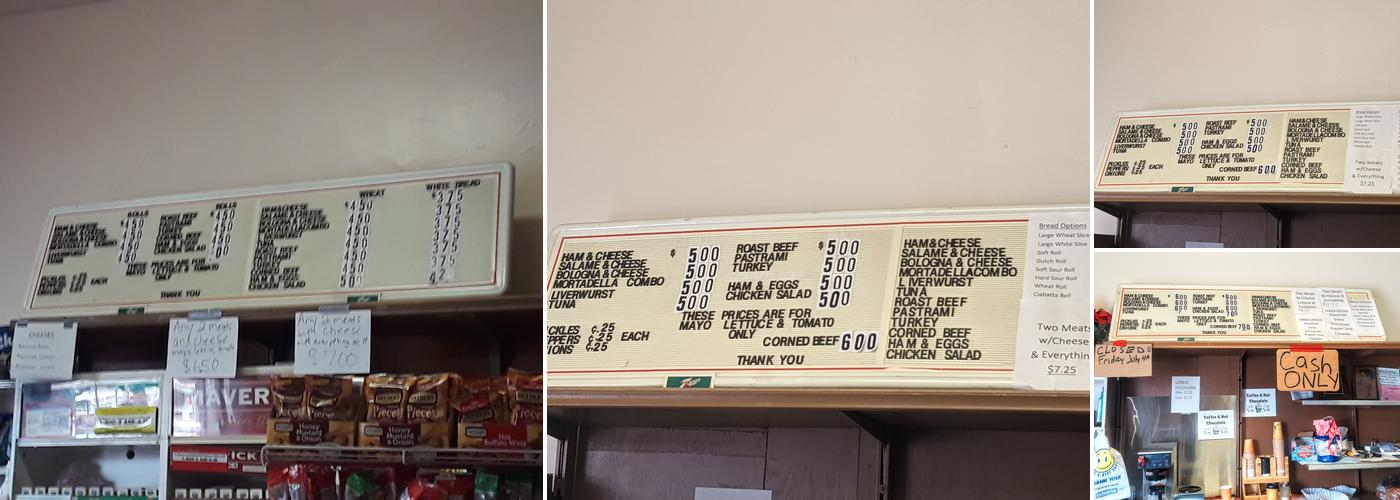 Constanso's Menu