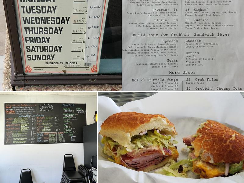 Grubbin' Menu