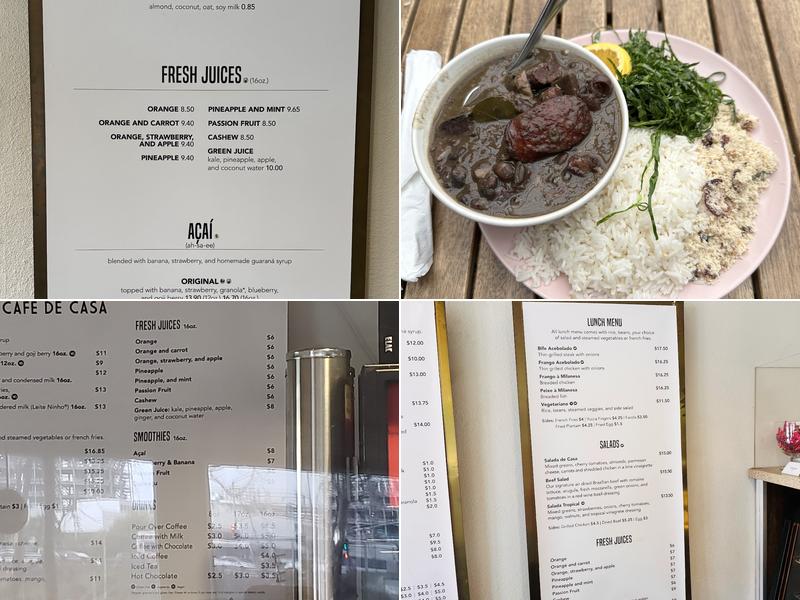 Cafe De Casa Menu