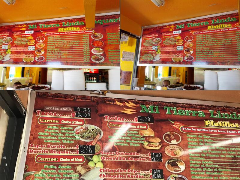 Taqueria Guadalajara Menu