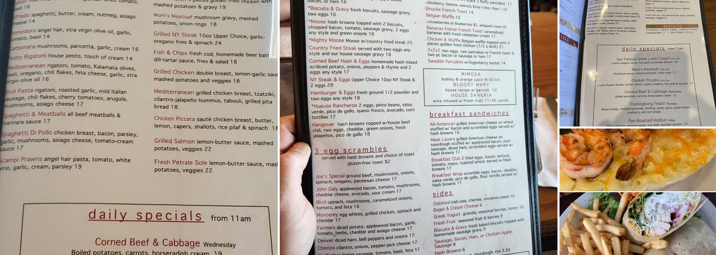 Boulevard Cafe Menu