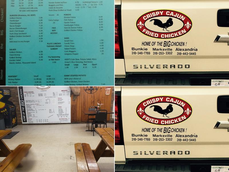 Crispy Cajun Fried Chicken Menu