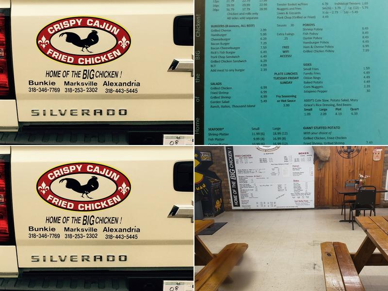 Crispy Cajun Fried Chicken Menu