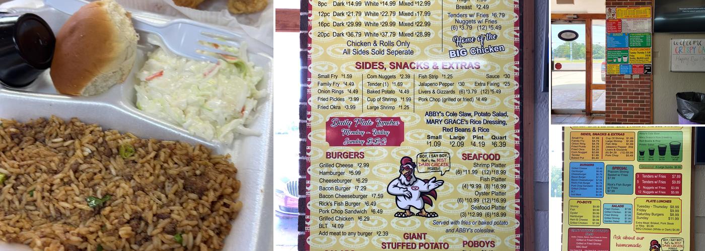 Crispy Cajun Fried Chicken Menu