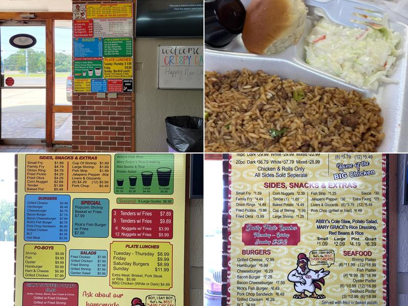 Crispy Cajun Fried Chicken Menu
