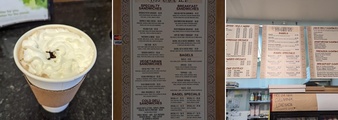 HSS 121 Cafe Menu