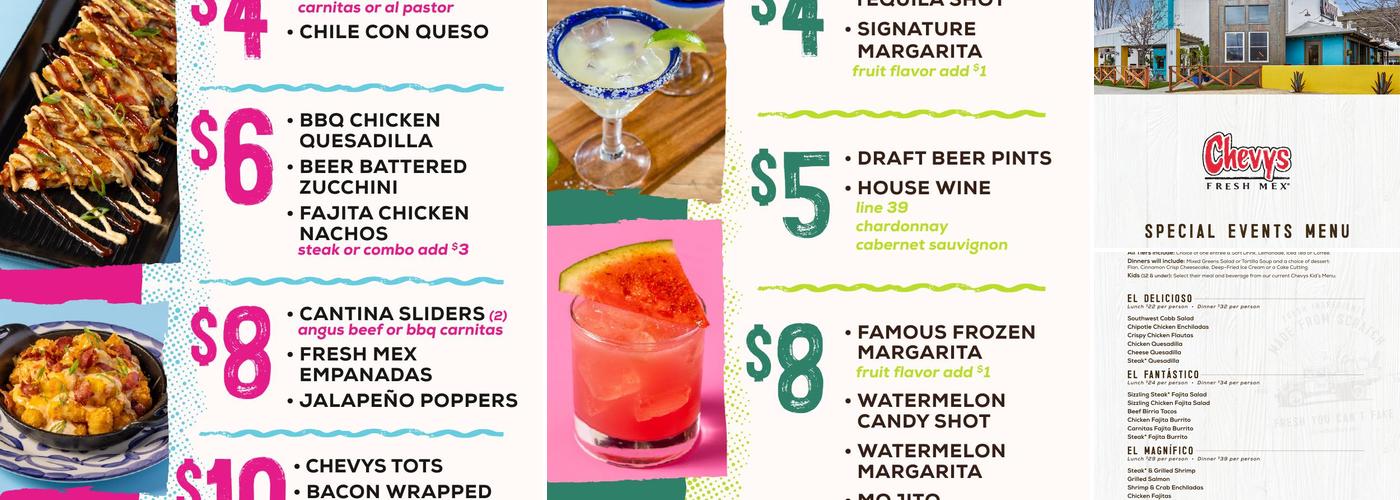 Chevys Menu
