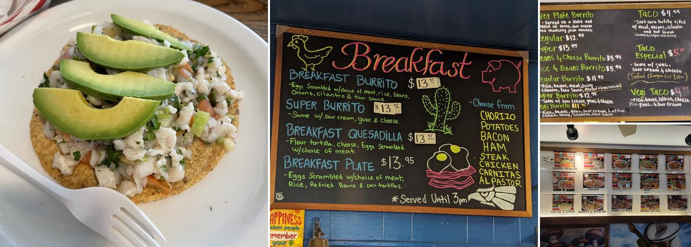 Taqueria San Bruno Menu