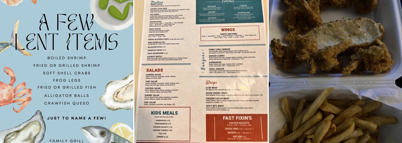 Family Grill Menu