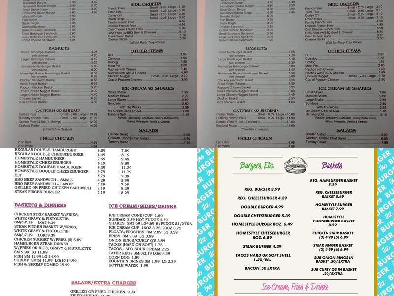 Deville Dairy Corner Menu