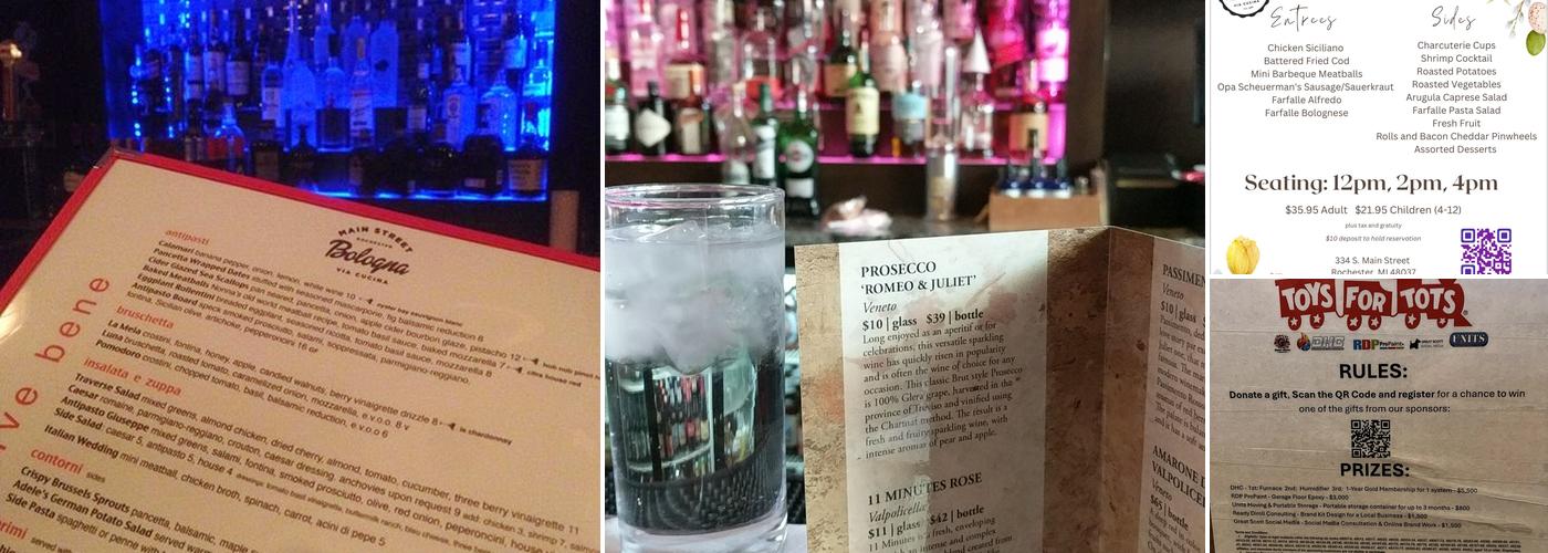 Bologna Via Cucina Menu