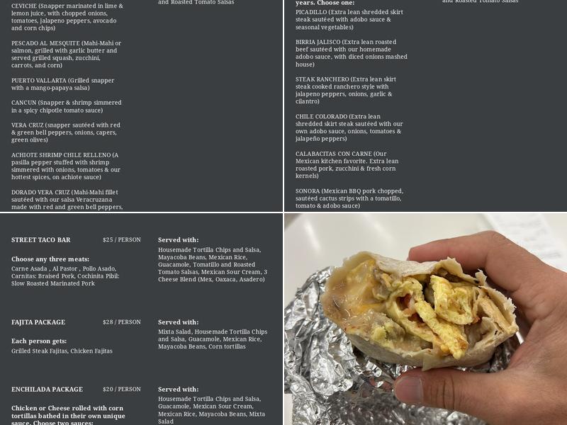 Andalé Menu