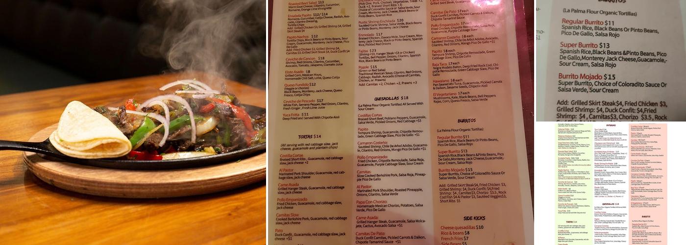 Papito Menu