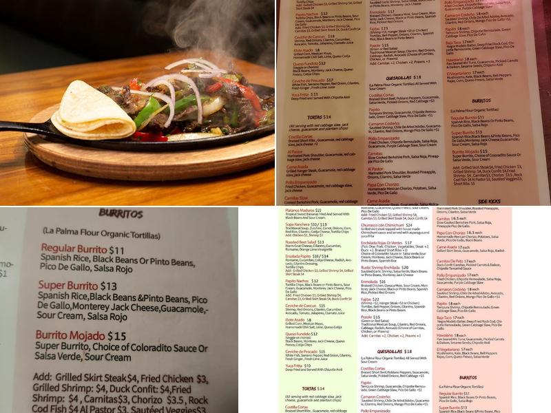 Papito Menu