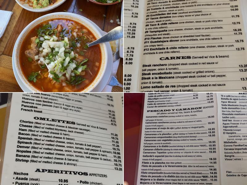 Gallardo's Menu