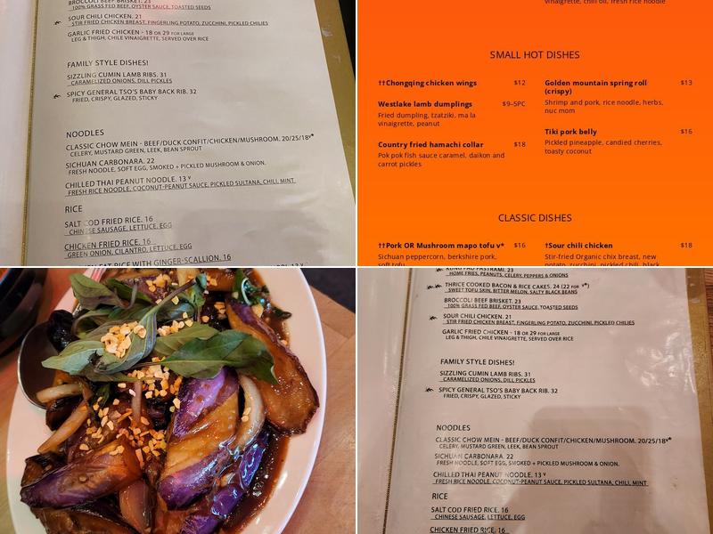 Mission Chinese Food Menu