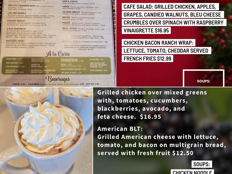 Camp Hill Cafe Menu
