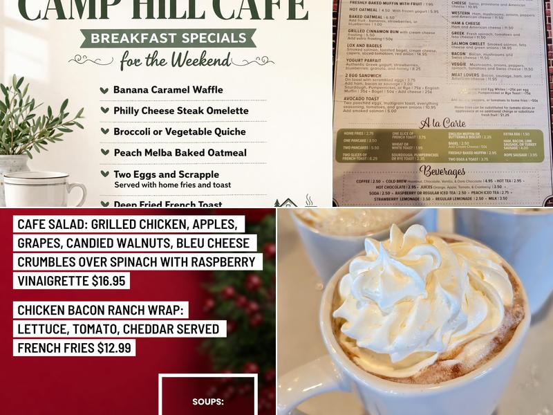 Camp Hill Cafe Menu