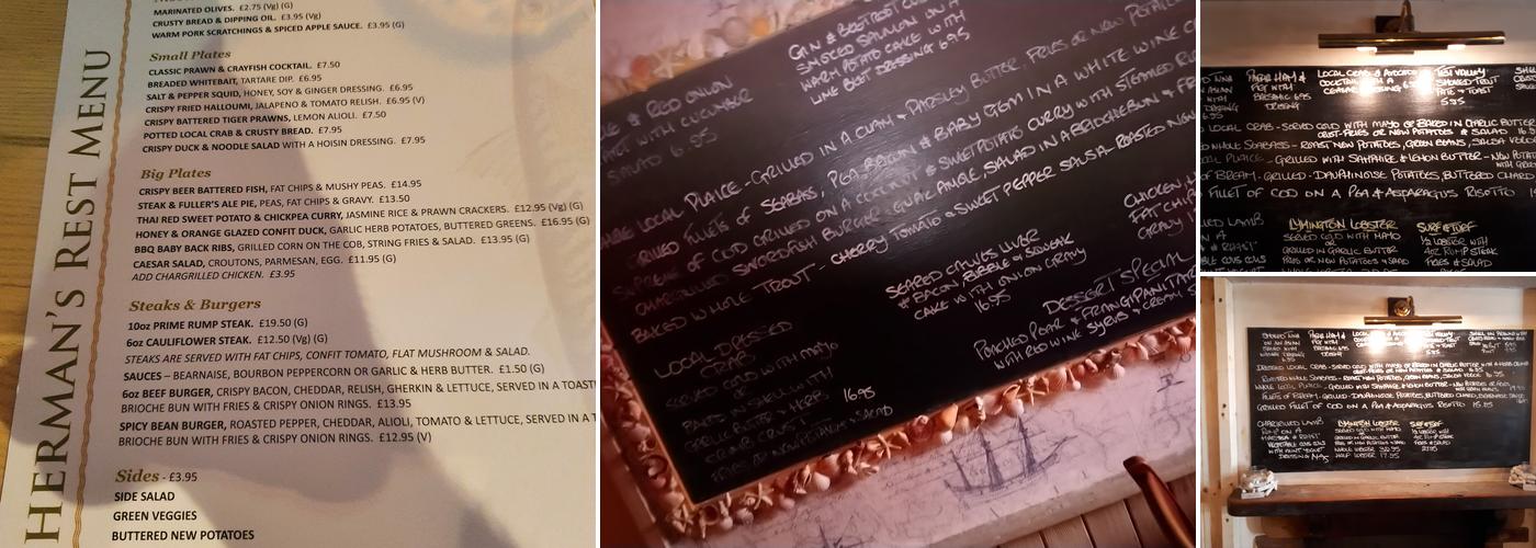 The Fisherman's Rest Menu