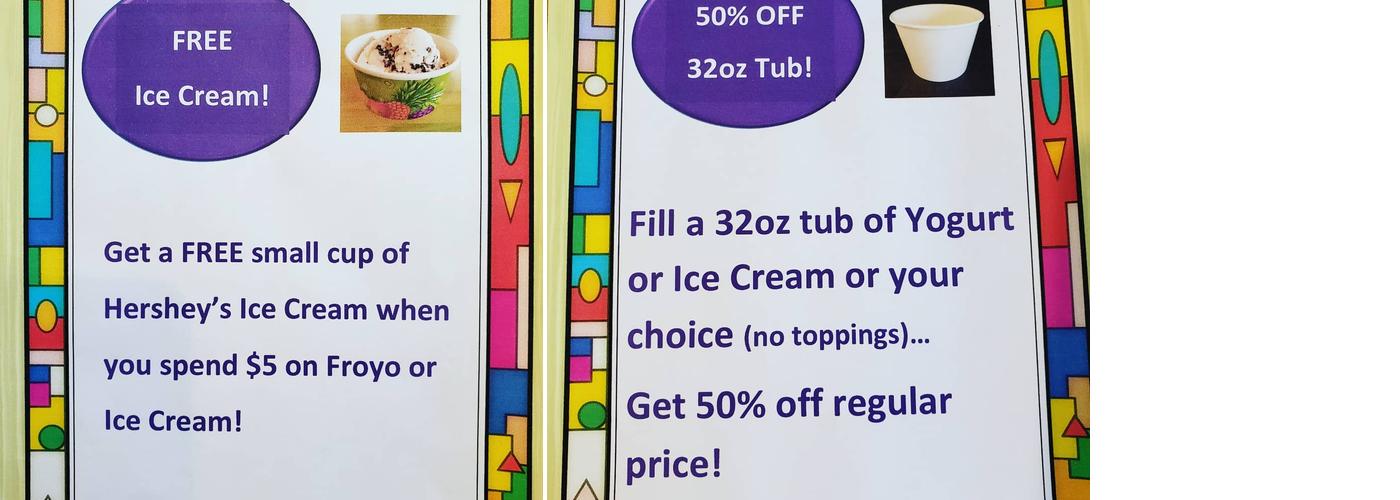 Bamboo Frozen Yogurt Cafe Menu