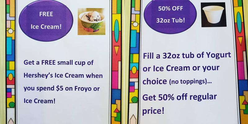 Bamboo Frozen Yogurt Cafe Menu