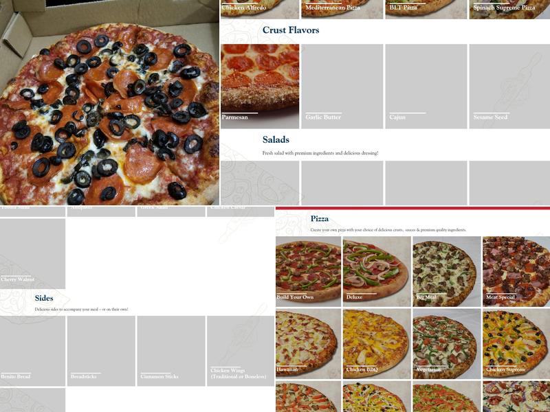 Benito's Pizza Menu