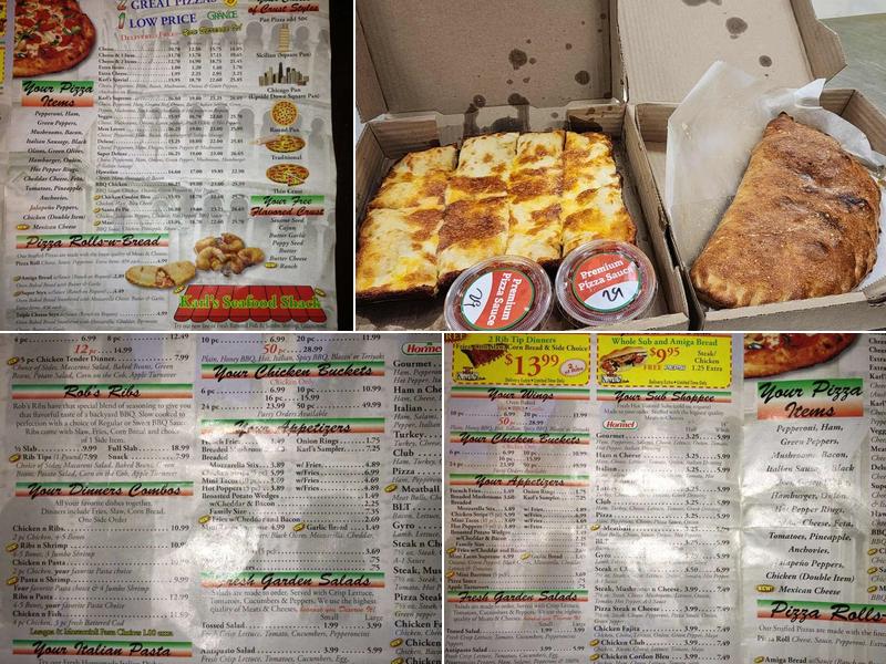 Karl's Place Pizza Menu