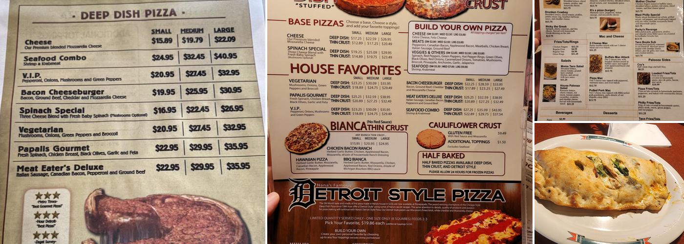 PizzaPapalis of Taylor Menu