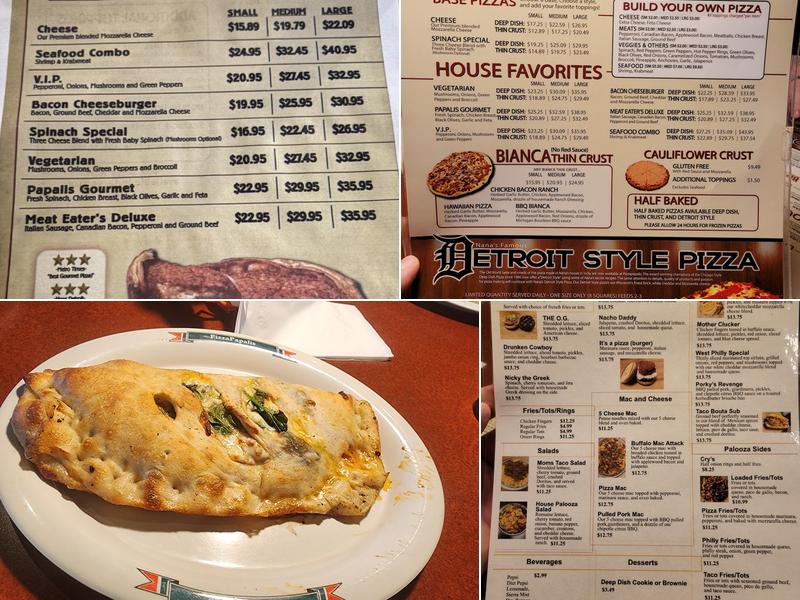 PizzaPapalis of Taylor Menu