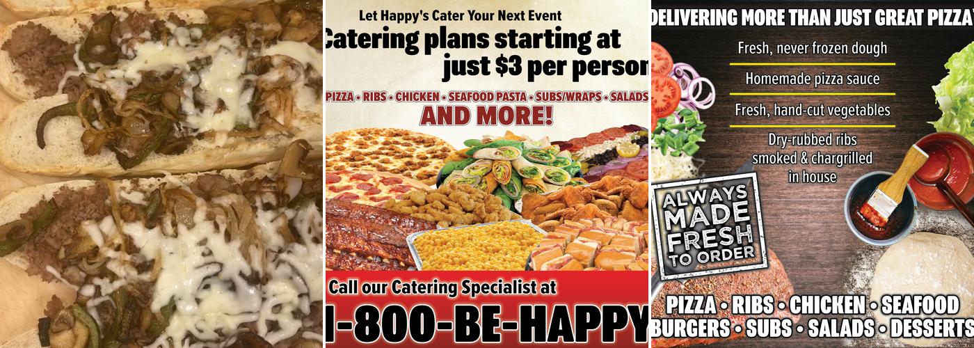 Happy's Pizza Menu