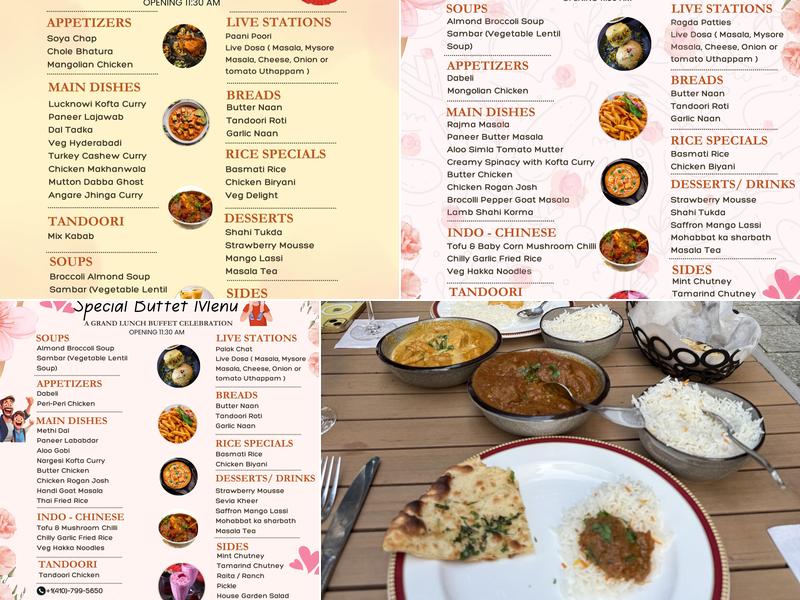Rangoli Restaurant Menu