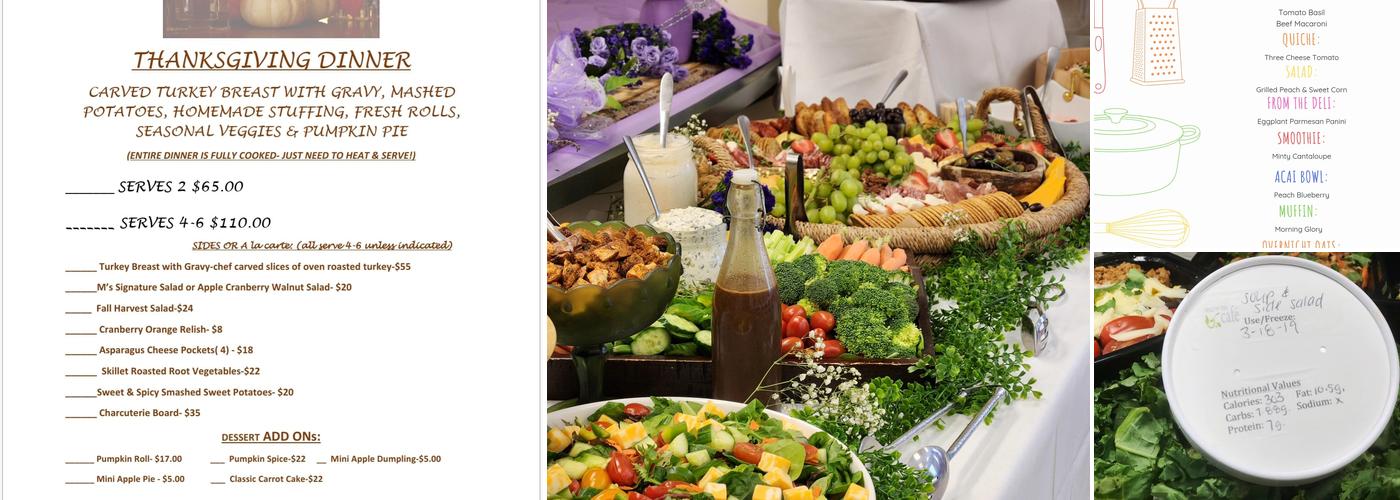 Healthy You Cafe Menu