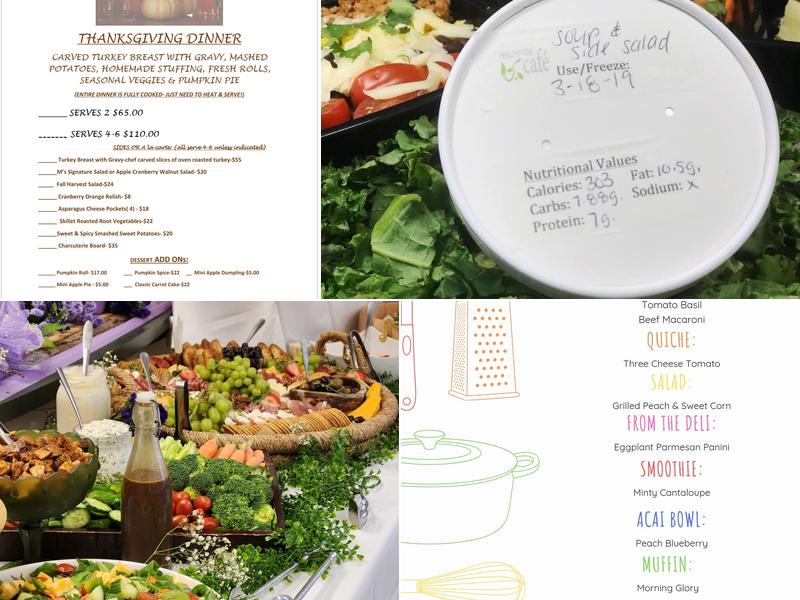 Healthy You Cafe Menu