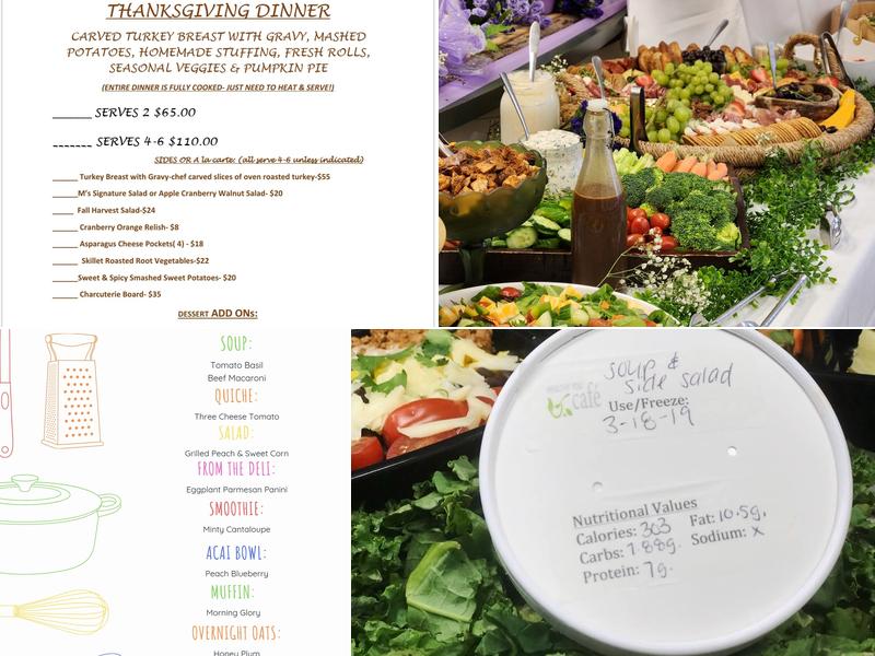 Healthy You Cafe Menu