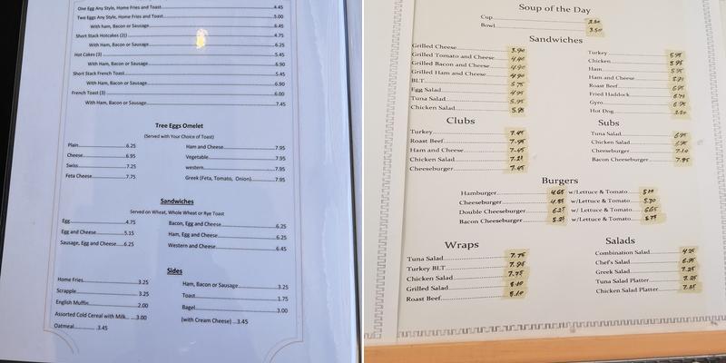 State Cafe Menu