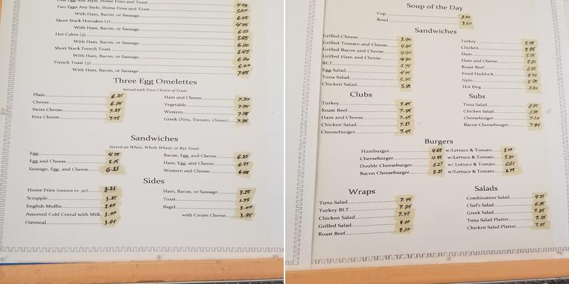 State Cafe Menu