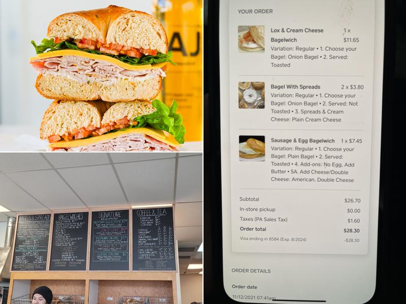 Bagel Lovers Café Menu