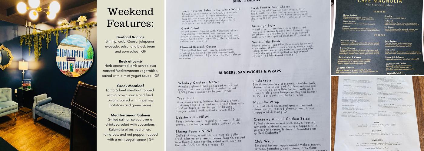 Café Magnolia Menu