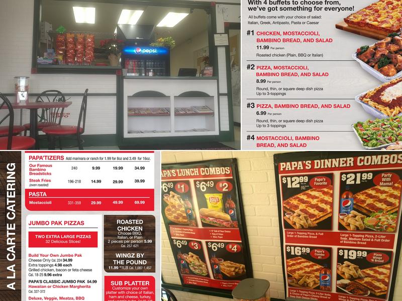 Papa Romano's Pizza & Mr. Pita Menu