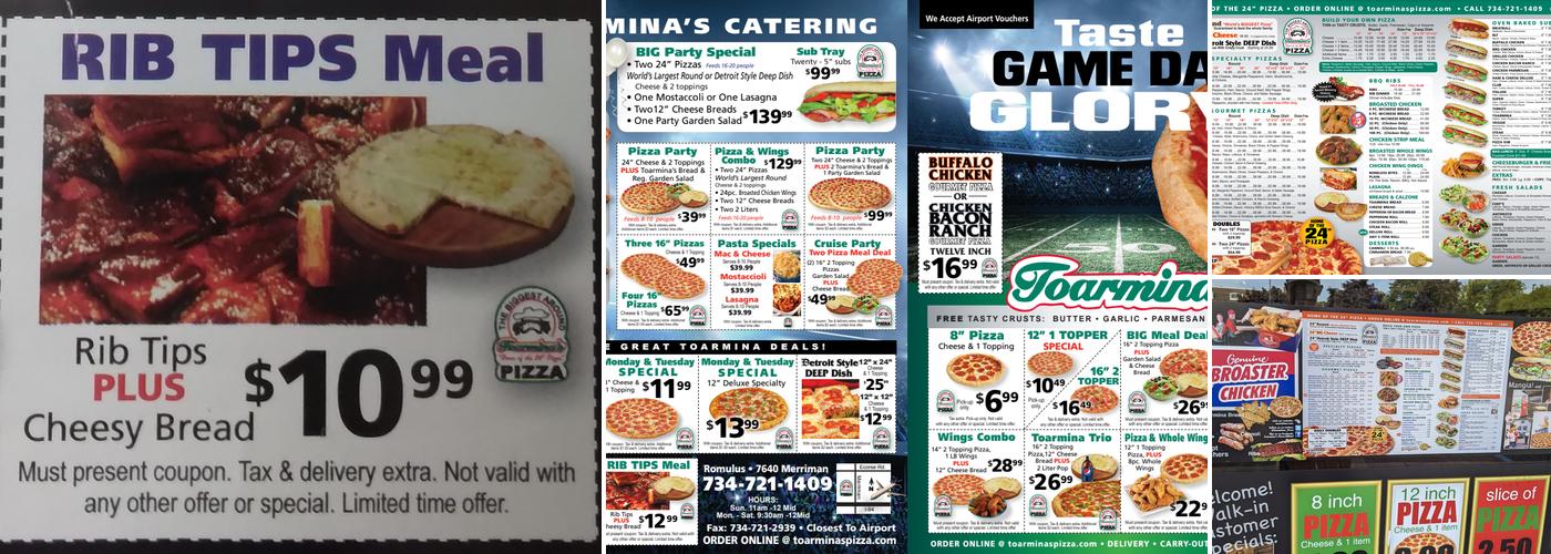 Toarmina's Pizza Romulus Menu