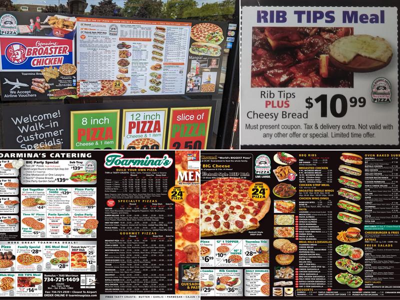 Toarmina's Pizza Romulus Menu