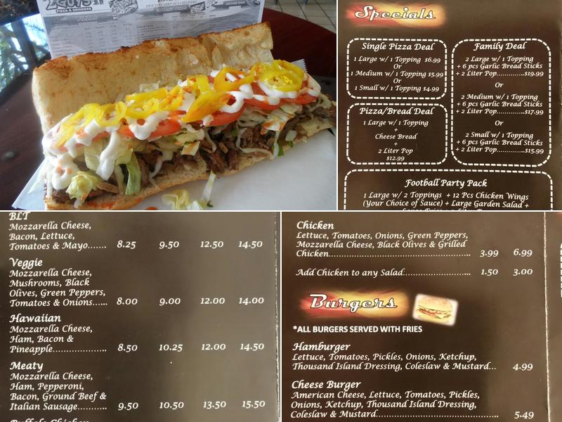 2 Guys Mexican & Italian Bistro Menu