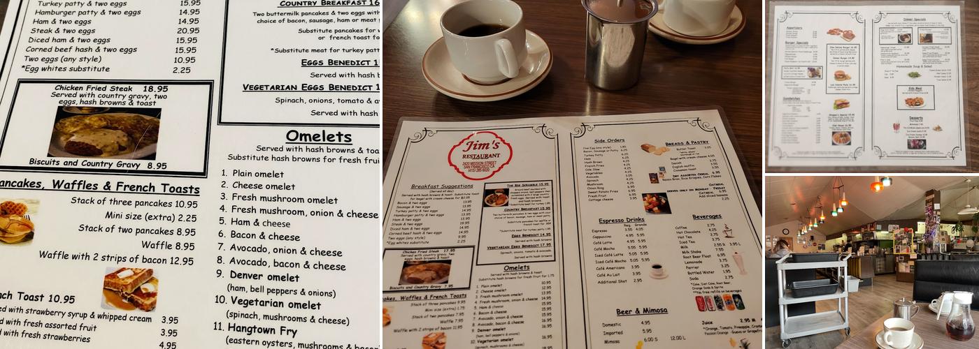 Jim's Menu