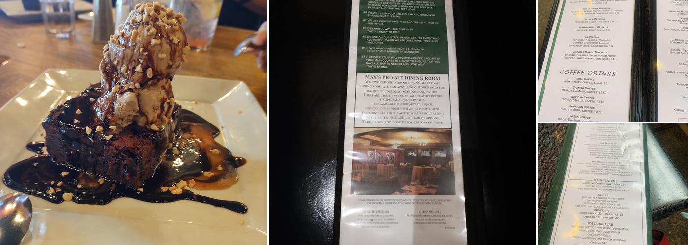 Max's of Burlingame Menu